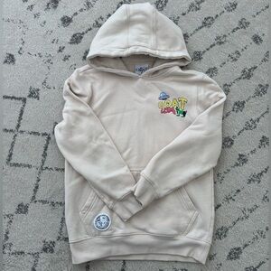 GOAT USA Kids Beige Hoodie - youth medium